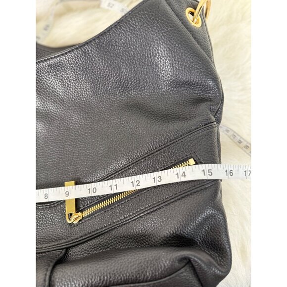 MICHAEL Kors Satchel Bag Black Leather Jamesport Two Way Adjustable Strap hobos - Picture 7 of 16